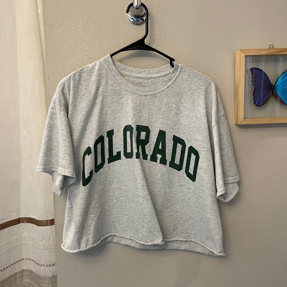 NWT Brandy CO cropped tee